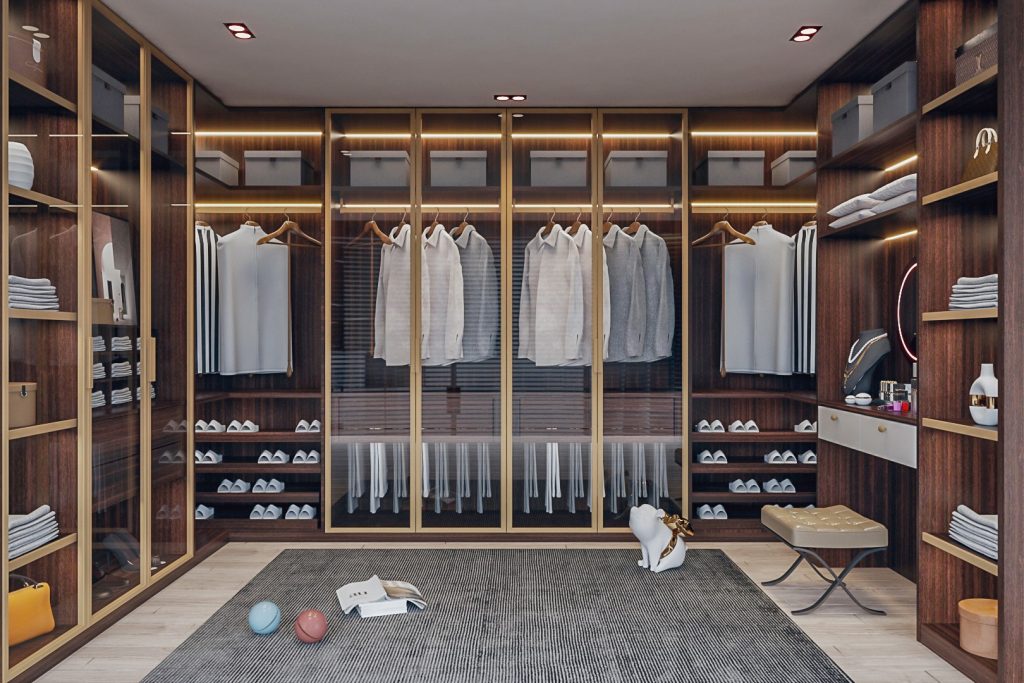 THIẾT KẾ NỘI THẤT PHÒNG THAY ĐỒ 3 MẪU ĐẸP 4 phòng thay đồ đẹp sang lộng lẫy đẳng cấp