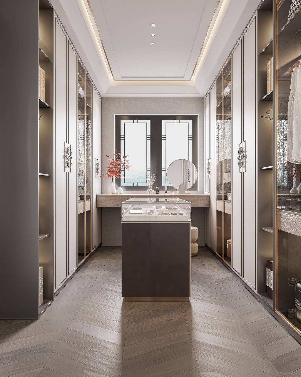 THIẾT KẾ NỘI THẤT PHÒNG THAY ĐỒ 3 MẪU ĐẸP 7 phòng thay đồ nhà phố