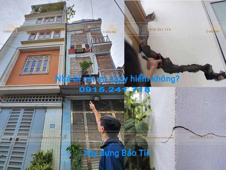 Nhà bị nứt có nguy hiểm không?