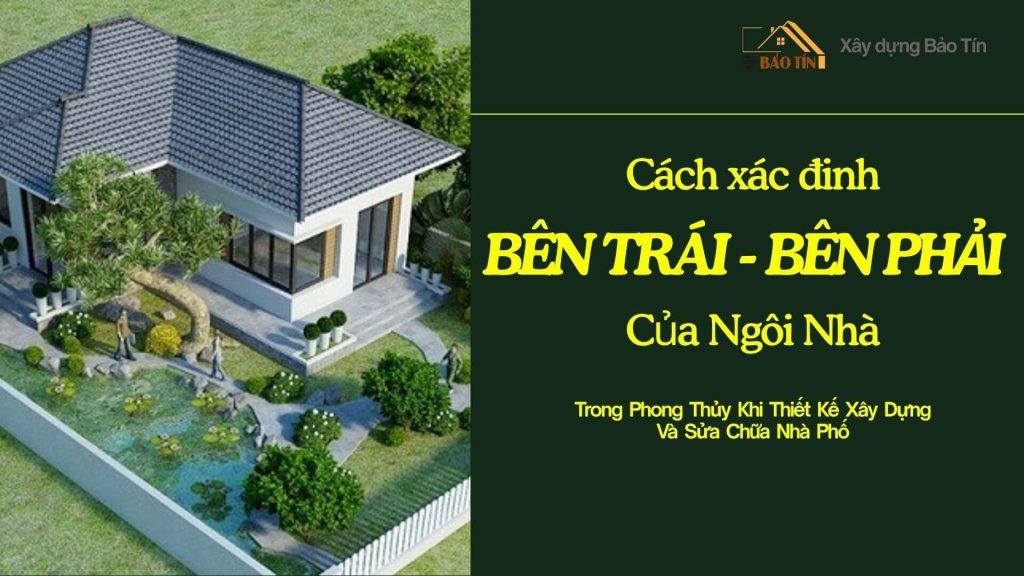 bên trái bên phải của ngôi nhà