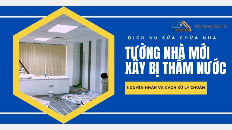 tường nhà mới xây bị thấm