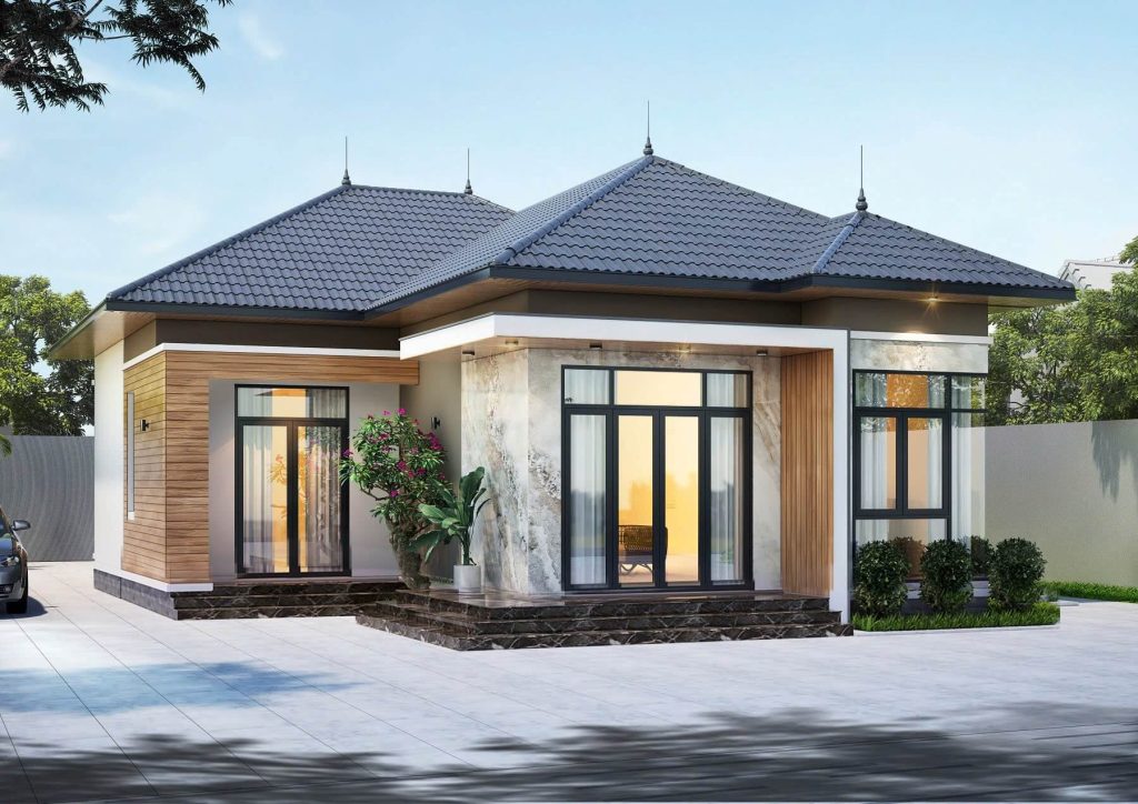 Nhà cấp 4 đẹp - Top những mẫu nhà xu hướng hiện đại sang trọng và tiết kiệm. 20 Nhà cấp 4 đẹp mẫu nhà xu hướng hiện đại sang trọng tiết kiệm