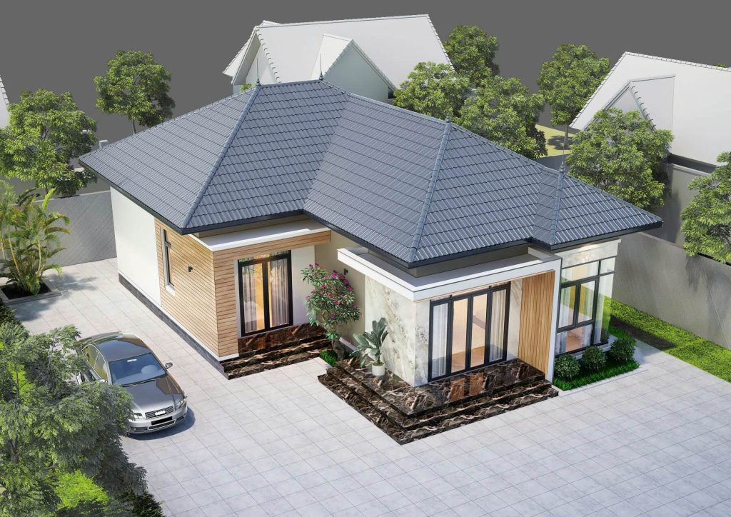 Nhà cấp 4 đẹp - Top những mẫu nhà xu hướng hiện đại sang trọng và tiết kiệm. 2 Nhà cấp 4 đẹp mẫu nhà xu hướng hiện đại sang trọng tiết kiệm